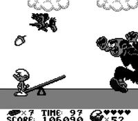 une photo d'Ã©cran de Les Schtroumpfs sur Nintendo Game Boy